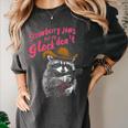 Raccoon Humor Women's T-Shirt - Comfort Colors Strawberry Jam Fun Pepper
