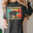 Raccoon Lover Comfort Colors T-Shirt - Introvert Design for Men & Women Pepper