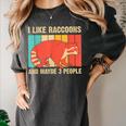 Raccoon Lover T-Shirt - Comfort Colors for Introverted Men & Women Pepper