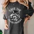 Raccoon Lovers' Women’s Comfort Colors Tee | Save The Trash Pandas Pepper