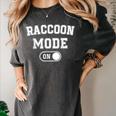 Raccoon Mode On Costume Trash Panda Animal Lover Women's Comfort Colors T-Shirt Pepper