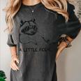 Raccoon Moon Women's T-Shirt - Cute Trash Panda Design Pepper