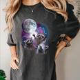 Raccoon Moonlight Women's Comfort Colors T-Shirt | Wildlife Fashion Pepper