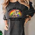 Raccoon Pocket T-Shirt - Women's Comfort Tee | Cute Animal Design Pepper