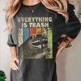 Retro Raccoon Camping Women's Tee | Fun Wildlife Lover Style Pepper