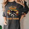 Save The Trash Pandas Raccoon Women's Comfort Colors Tee Pepper