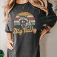 Stay Trashy Opossum & Raccoon Meme T-Shirt | Women's Comfort Colors Pepper