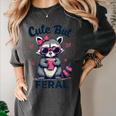 Summer Raccoon Women's T-Shirt - Cute & Funny Comfort Tee Pepper