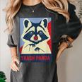 Trash Panda Raccoon Tee - Women's Comfort Colors Animal Design Pepper