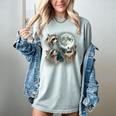 Raccoon Howling Moon Women's T-Shirt - Quirky Comfort Style Bay