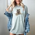 Raccoon Pocket Women's T-Shirt - Comfort Colors - Cute Animal Tee Bay