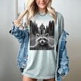 Scared Raccoon & Bigfoot Selfie Women's T-Shirt | Comfort Colors Bay