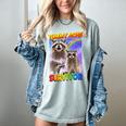 Tummy Ache Survivor Raccoon Women's Small Comfort Colors Tee Bay