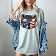 Women's Patriotic Raccoon T-Shirt - July 4th Comfort Colors Top Bay
