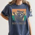 Adopt A Street Cat & Raccoon Art Lovers - Women's Comfort Tee Denim