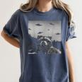 Alien UFO Raccoon Women's T-Shirt – Quirky Cosmic Style Denim