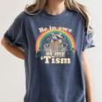 Autism Awareness Women's T-Shirt - Raccoon Meme Comfort Fit Denim