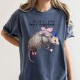 Fairy Godpossum Raccoon T-Shirt - Women's Comfort Colors Tee Denim