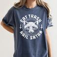 Gothic Raccoon Eating Trash Women's Comfort Colors T-Shirt Denim