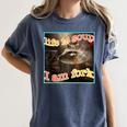 Life Is Soup Ironic Raccoon Meme Women's Comfort Colors Tee Denim