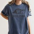Raccoon Animal Print Grey T-Shirt - Women's Classic Fit Short Sleeve Denim