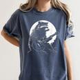 Raccoon Guitarist Women's T-Shirt - Fun Moon Meme Style Denim