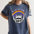 Raccoon LGBTQ Pride T-Shirt - Be Gay Do Crime Comfort Tee Denim