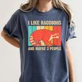 Raccoon Lover T-Shirt - Comfort Colors for Introverted Men & Women Denim