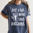 Raccoon Lover Women's T-Shirt - Cute Comfort for Enthusiasts Denim