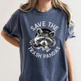 Raccoon Lovers' Women’s Comfort Colors Tee | Save The Trash Pandas Denim