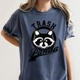 Raccoon Meme Comfort Tee | Cute Trash Panda Women's T-Shirt Denim