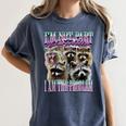 Raccoon Meme Women's Comfort T-Shirt - Playful Style Denim