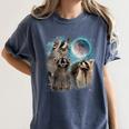 Raccoon Moon Howl Unisex T-Shirt | Rustic Style | Comfortable Fit Denim