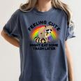 Raccoon Pocket T-Shirt - Women's Comfort Tee | Cute Animal Design Denim