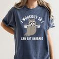 Raccoon Trash Panda Gym Shirt | Women's Comfort Colors Tee Denim