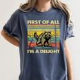 Retro Angry Raccoon Tee - Women's Comfort Fit | Playful Design Denim