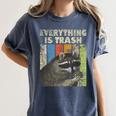 Retro Raccoon Camping Women's Tee | Fun Wildlife Lover Style Denim