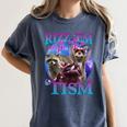 Retro Raccoon Meme Women's T-Shirt | Comfy & Quirky Style Denim