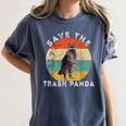 Save the Trash Panda | Retro Raccoon Women's T-Shirt - Vintage Appeal Denim