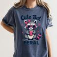 Summer Raccoon Women's T-Shirt - Cute & Funny Comfort Tee Denim