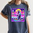 Vaporwave Raccoon Meme Women's T-Shirt - Retro Synthwave Art Denim