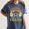 Vintage Raccoon Lovers Women's T-Shirt - Fun Graphic Tee Denim