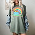 Raccoon Dumpster Fire T-Shirt - Groovy Women's Comfort Colors Berry