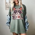 Raccoon T-Shirt - Women's Comfort Colors, Small - Fun Cookie Design Berry