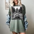 Scared Raccoon & Bigfoot Selfie Women's T-Shirt | Comfort Colors Berry