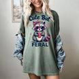 Summer Raccoon Women's T-Shirt - Cute & Funny Comfort Tee Berry