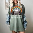 Trash Panda Women's Comfort Colors T-Shirt - Fun Raccoon Design Berry