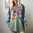 Tummy Ache Survivor Raccoon Women's Small Comfort Colors Tee Berry
