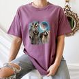 3 Racoon Moon Howling Raccoon Head For Men Women Kid Women's Comfort Colors T-Shirt Moss