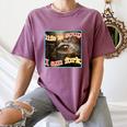 Life Is Soup Ironic Raccoon Meme Women's Comfort Colors Tee Moss